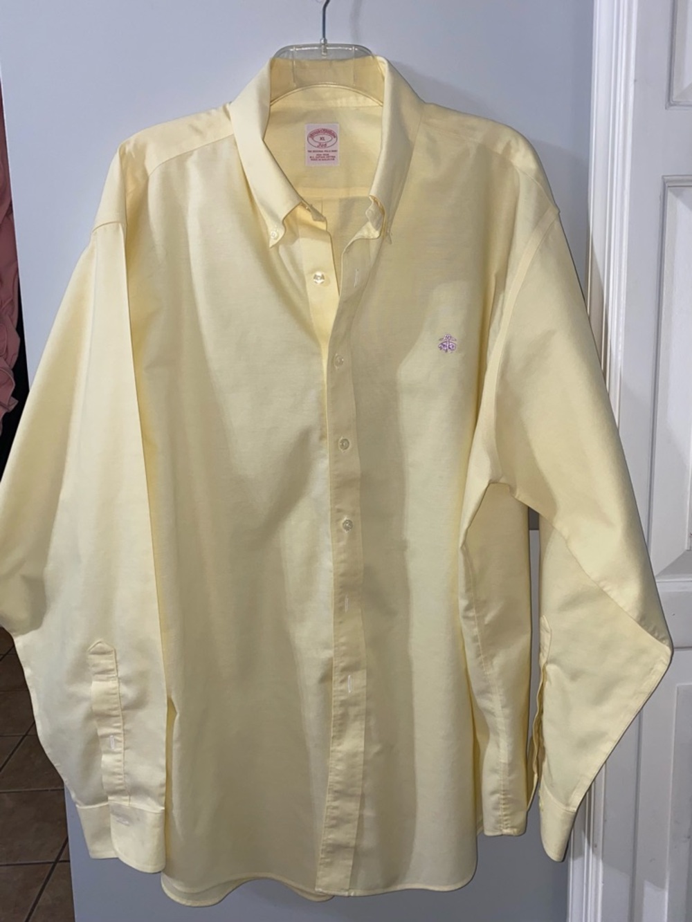 Men’s yellow Xl Brookes Brothers shirt
